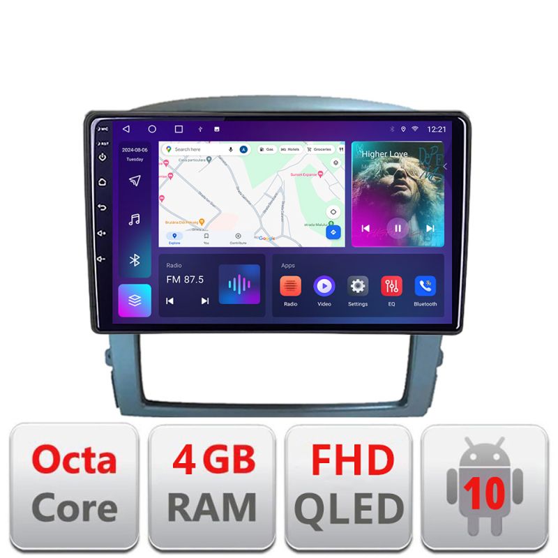 Navigatie Kia Sorento 2002-2008 Android Ecran QLED octa core 4+64 carplay android auto KIT-sorento2002+EDT-E309V3