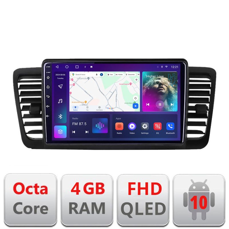 Navigatie Subaru Outback Legacy B-SU02 Android Ecran QLED octa core 4+64 carplay android auto KIT-SU02+EDT-E309V3