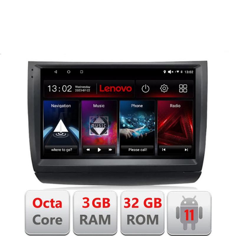 Navigatie Toyota Prius 2002-2010 D-PRIUS Octa Core cu Android Radio Bluetooth Internet GPS WIFI DSP 3+32 GB 4G LENOVO LITE