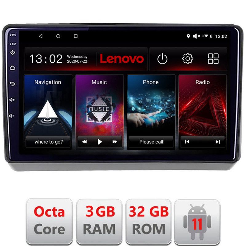 Navigatie Dodge Challenger 2015-2021 Android radio gps internet Octa Core 3+32 KIT-dart+EDT-E509 LENOVO LITE