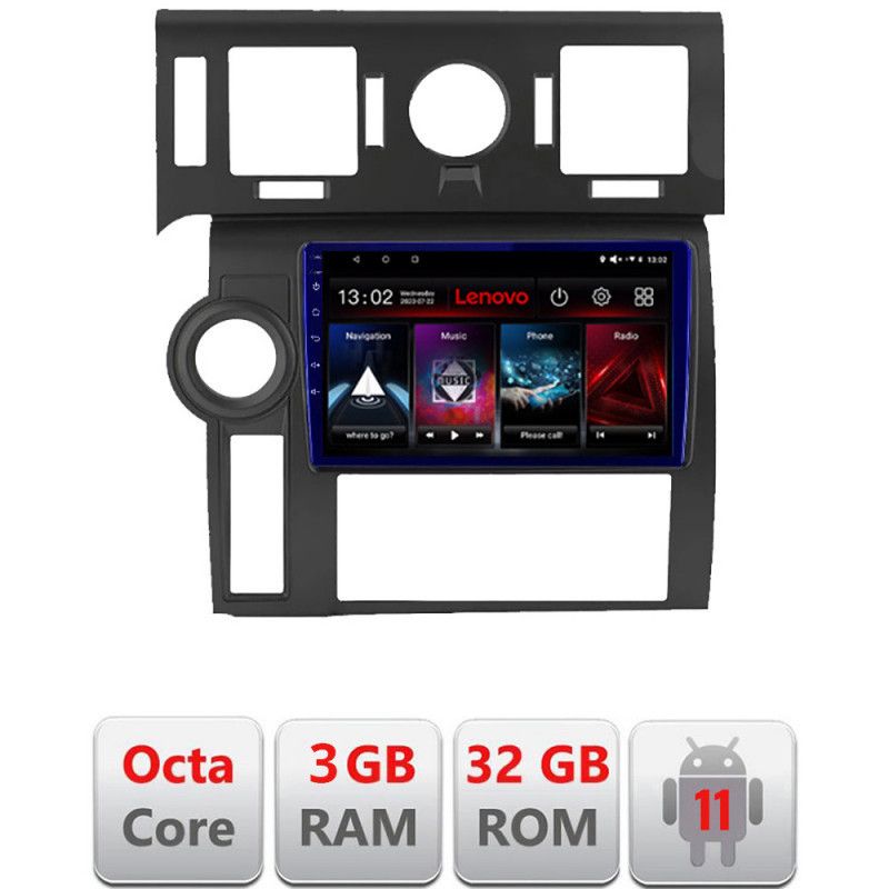 Navigatie Hummer H2 2002-2008 Octa Core cu Android Radio Bluetooth Internet GPS WIFI DSP 3+32 GB 4G kit-hummer2 LENOVO LITE