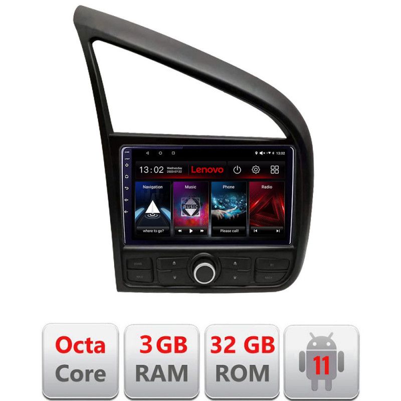 Navigatie Audi R8 2006-2014 Android radio gps internet Octa Core 3+32 KIT-r8+EDT-E509 LENOVO LITE