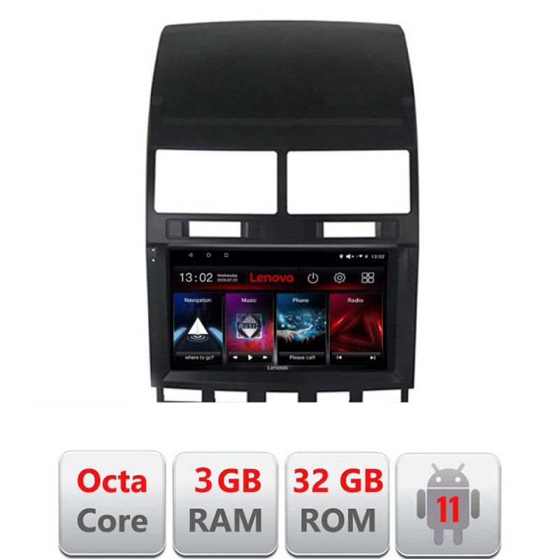 Navigatie VW Touareg 2004-2011 D-042 Octa Core cu Android Radio Bluetooth Internet GPS WIFI DSP 3+32 GB 4G KIT- LENOVO LITE