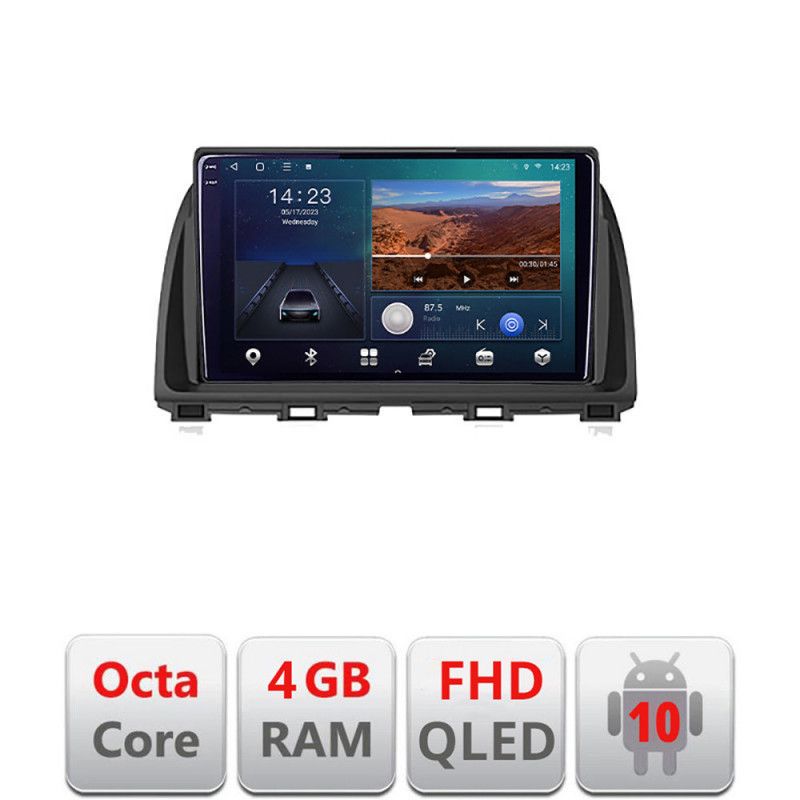 Navigatie Mazda CX-5 2012-2016 B-212 Android Ecran QLED octa core 4+64 carplay android auto KIT-212+EDT-E310V3