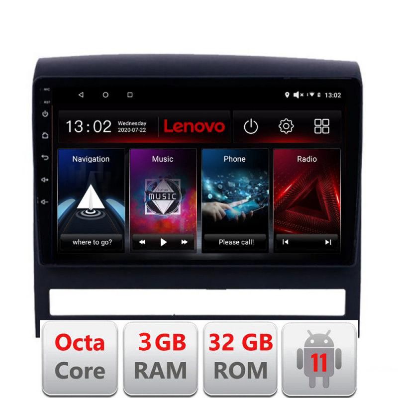 Navigatie Fiat Albea 2009-2014 D-ALBEA Octa Core cu Android Radio Bluetooth Internet GPS WIFI DSP 3+32 GB 4G KI LENOVO LITE