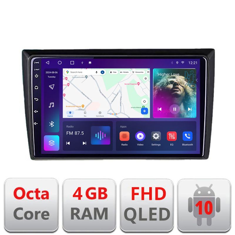 Navigatie VW Beetle 2012-2018 B-beetle Android Ecran QLED octa core 4+64 carplay android auto kit-beetle+EDT-E309V3