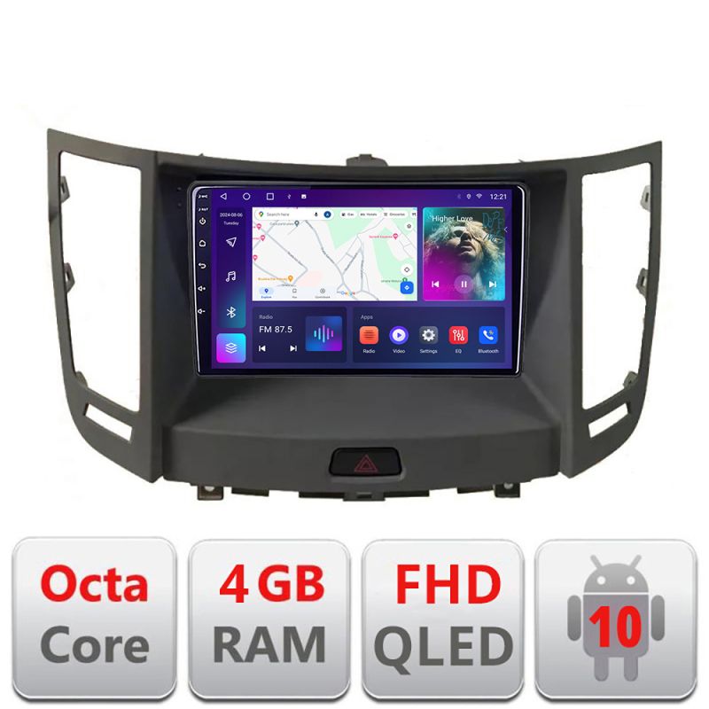 Navigatie Infinity FX intre anii 2009-2012 Android Ecran QLED octa core 4+64 carplay android auto KIT-fx35+EDT-E309V3