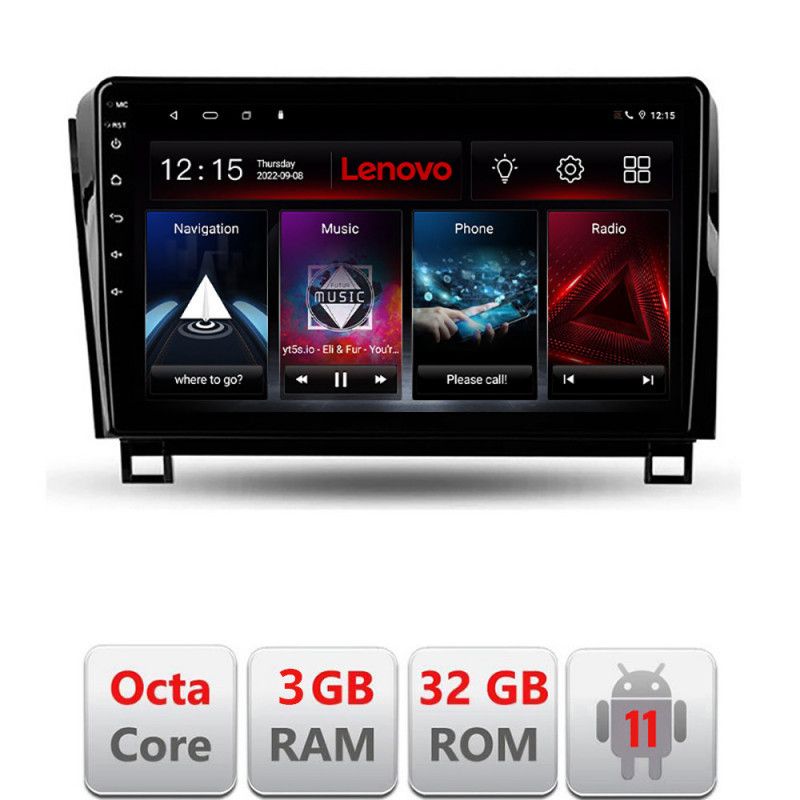 Navigatie Toyota Tundra 2007-2013 Android radio bluetooth internet DSP 8Core 3+32GB LTE carplay LENOVO LITE