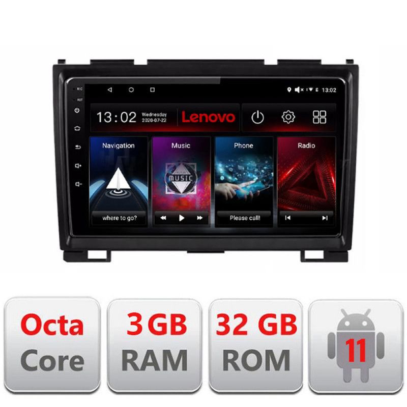 Navigatie Hummer H2 intre anii 2008-2009 Octa Core cu Android Radio Bluetooth Internet GPS WIFI DSP 3+32 GB 4G LENOVO LITE