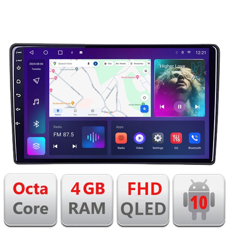 Navigatie HHyundai I40 Android Ecran QLED octa core 4+64 carplay android auto kit-i40+EDT-E309V3