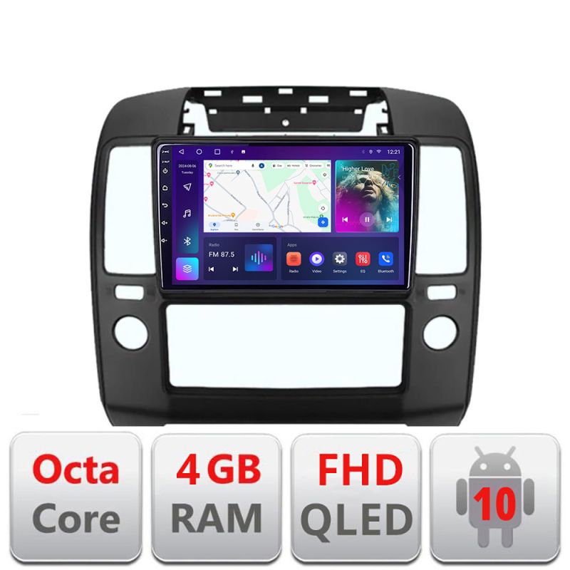 Navigatie Nissan Navara Pathfinder 2005-2010 B-NAV5 Android Ecran QLED octa core 4+64 carplay android auto KIT-nav5+EDT-E309V3