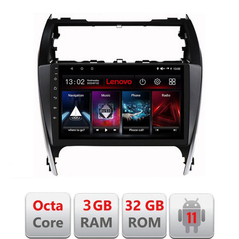 Navigatie Toyota Camry 2012-2018 Android radio gps internet Octa Core 3+32 Kit-camry12+EDT-E510-lite LENOVO LITE