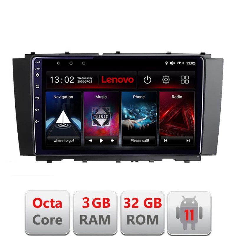 Navigatie Mercedes CLK W209 Android radio gps internet Octa Core 3+32 Kit-w209+EDT-E509-lite LENOVO LITE