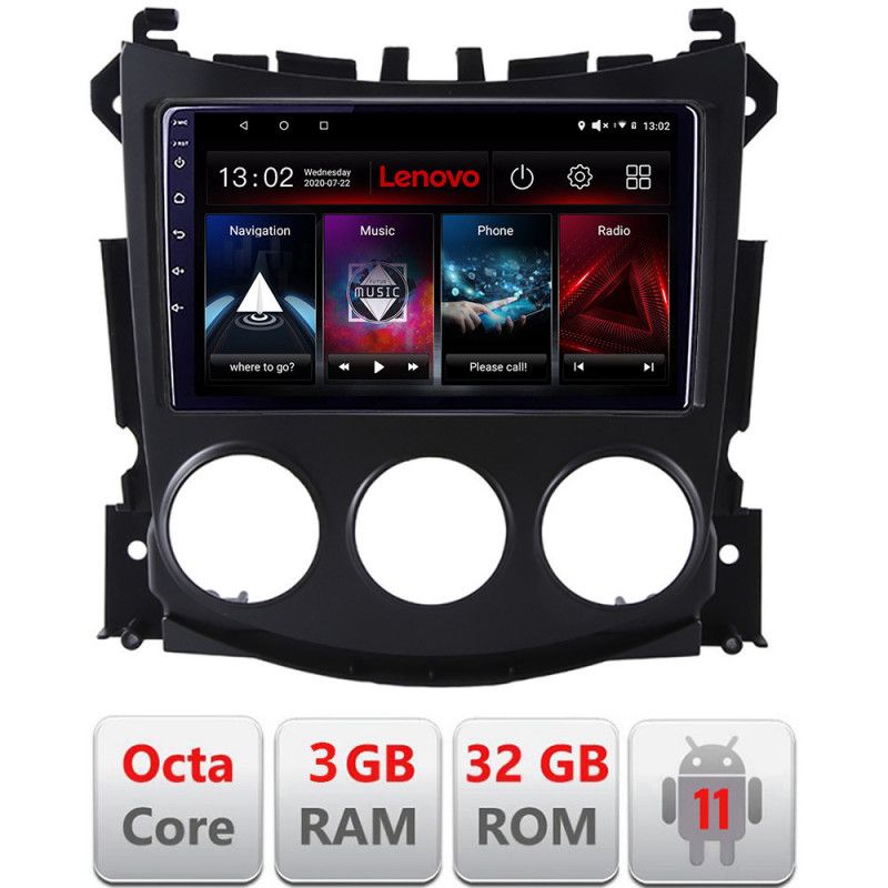 Navigatie Nissan 370Z 2008-2012 Android radio gps internet Octa Core 3+32 KIT-370Z+EDT-E509 LENOVO LITE