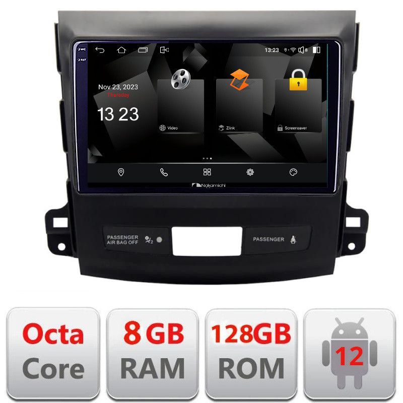 Navigatie Mitsubishi Outlander 2010 5960Pro-056 Android Octa Core Qualcomm 2K Qled 8+128 DTS DSP 360 4G Optical v1