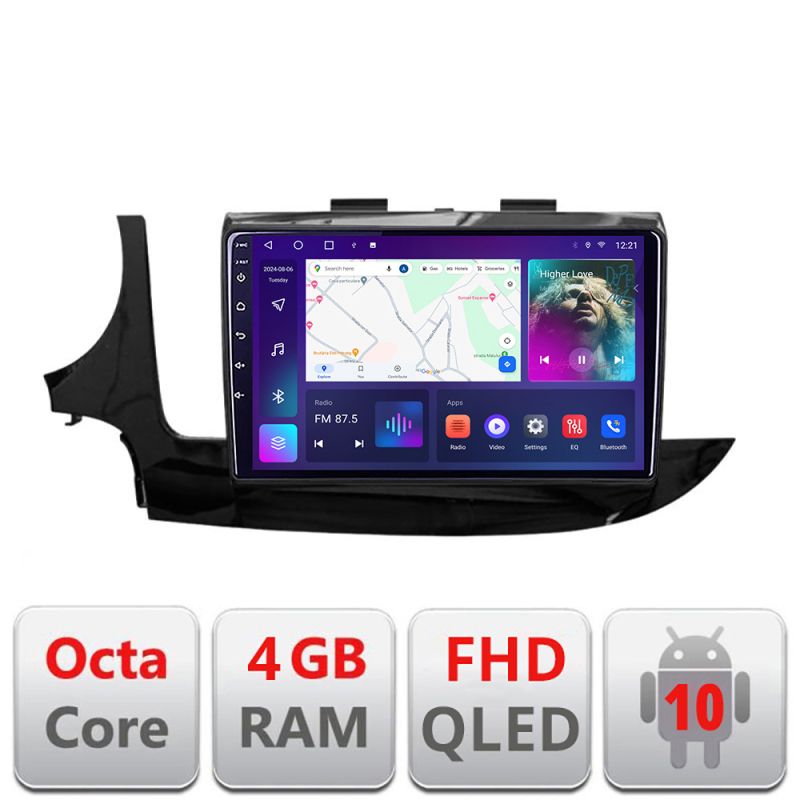 Navigatie Opel Mokka 2016- B-MOKKA2 Android Ecran QLED octa core 4+64 carplay android auto KIT-Mokka2+EDT-E309V3 v1