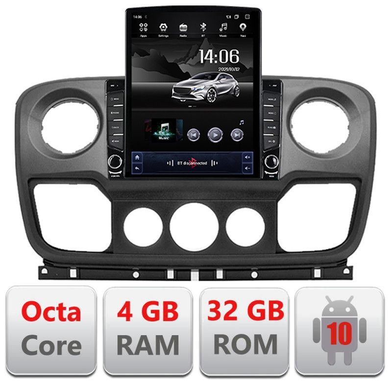 Navigatie Opel Movano, Renault Master 2010-2021 Android radio gps internet Lenovo Octa Core 4+64GB 9.7" tip Tesla LTE v1