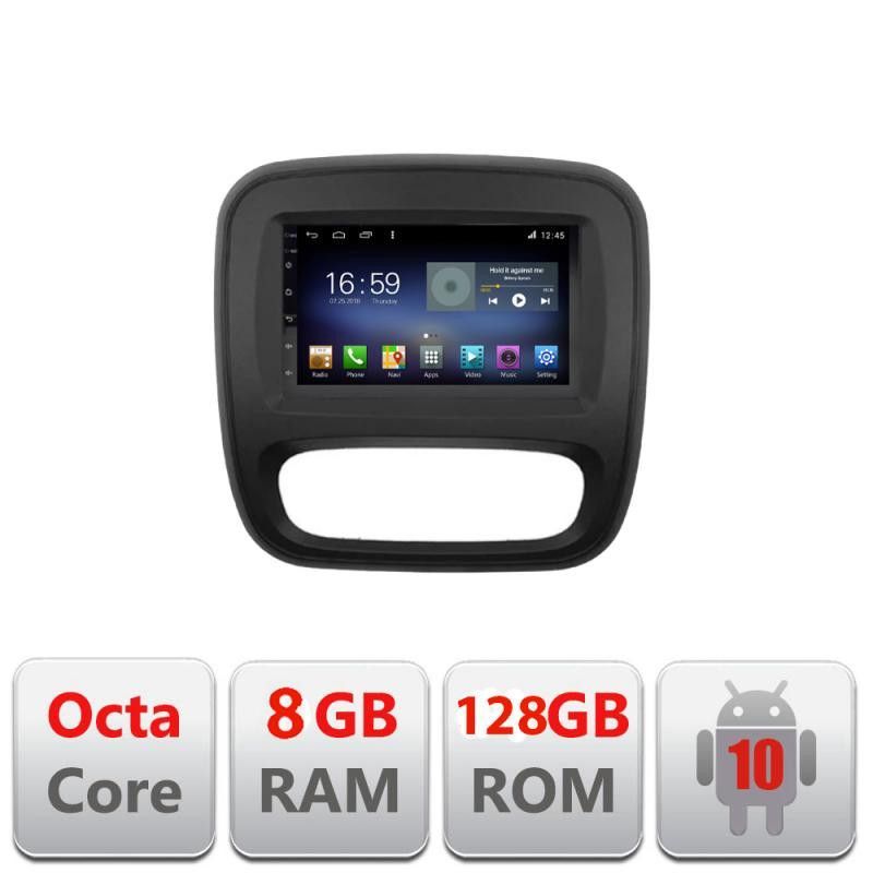 Navigatie Renault Trafic 2014-2017 F-rt09 Octa Core cu Android Radio Bluetooth Internet GPS WIFI DSP 8+128GB 4G v1