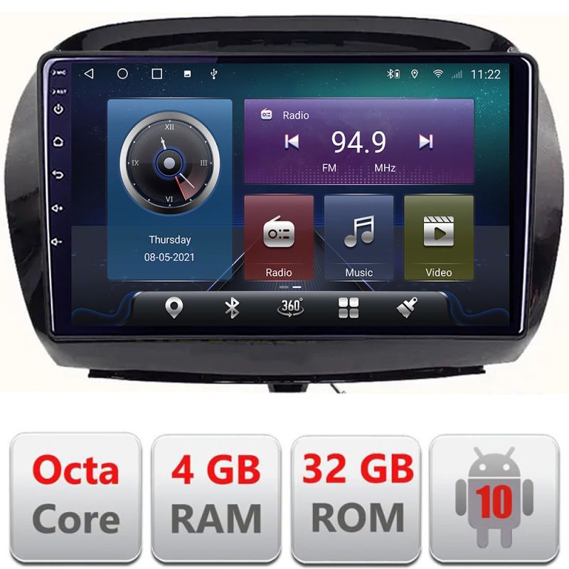 Navigatie dedicata Edonav Honda FR-V 2004-2009 Android radio gps internet Octa core 4+32 KIT-fr-v+EDT-E409