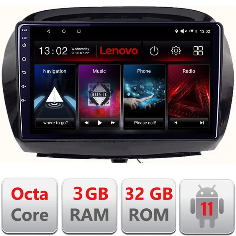 Navigatie Honda FR-V 2004-2009 Android radio gps internet Octa Core 3+32 KIT-fr-v+EDT-E509 LENOVO LITE