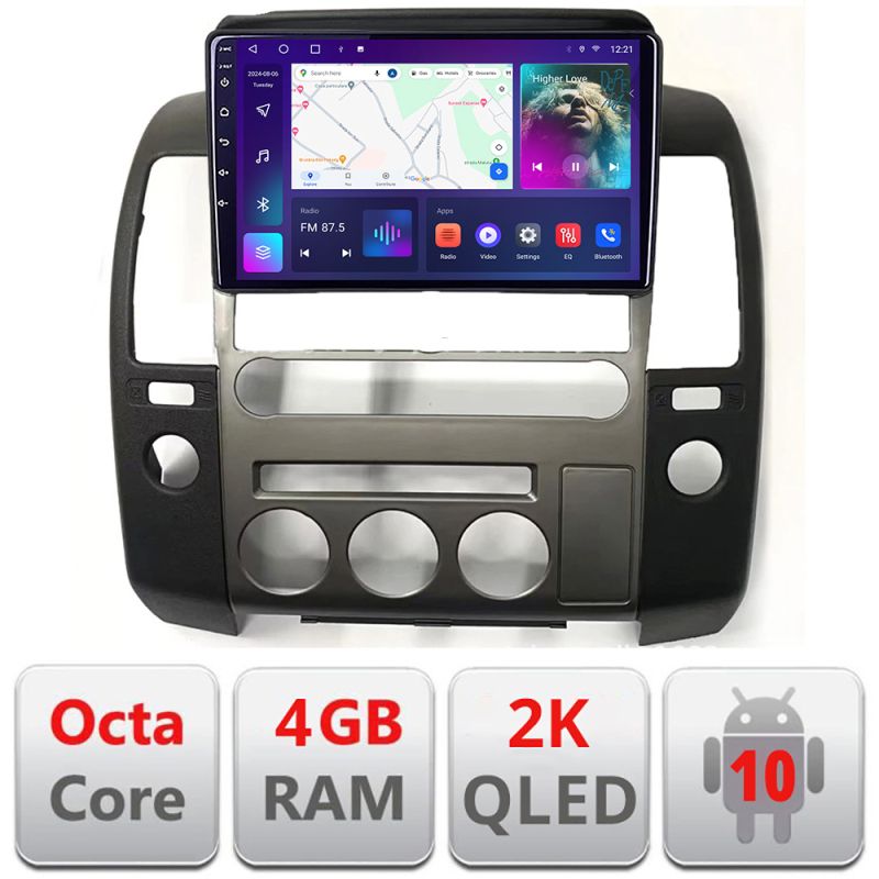 Navigatie dedicata Edonav Nissan Patfinder Navara Android ecran Qled 2K Octa core 4+32 KIT-nav-oem+EDT-E409-2K