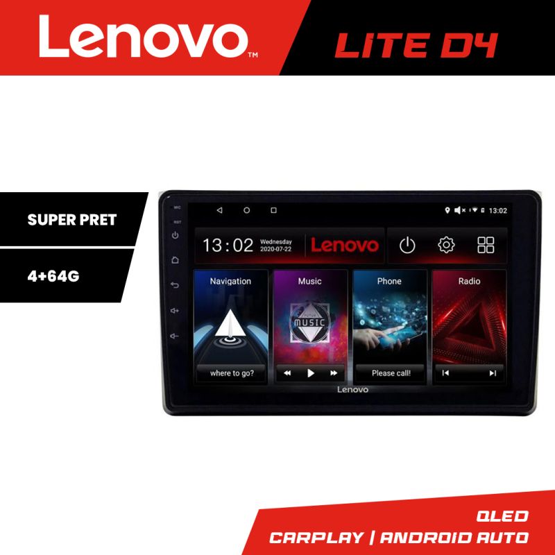 Navigatie Audi A4 B6 Quad Core Lenovo Kit-050 4+64 GB Android Waze USB Navigatie Internet Youtube Radio v1