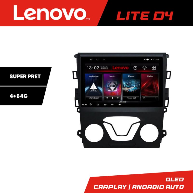 Navigatie Ford Mondeo 2013-2020 Lenovo Kit-377 4+64 GB Android Waze USB Navigatie Internet Youtube Radio