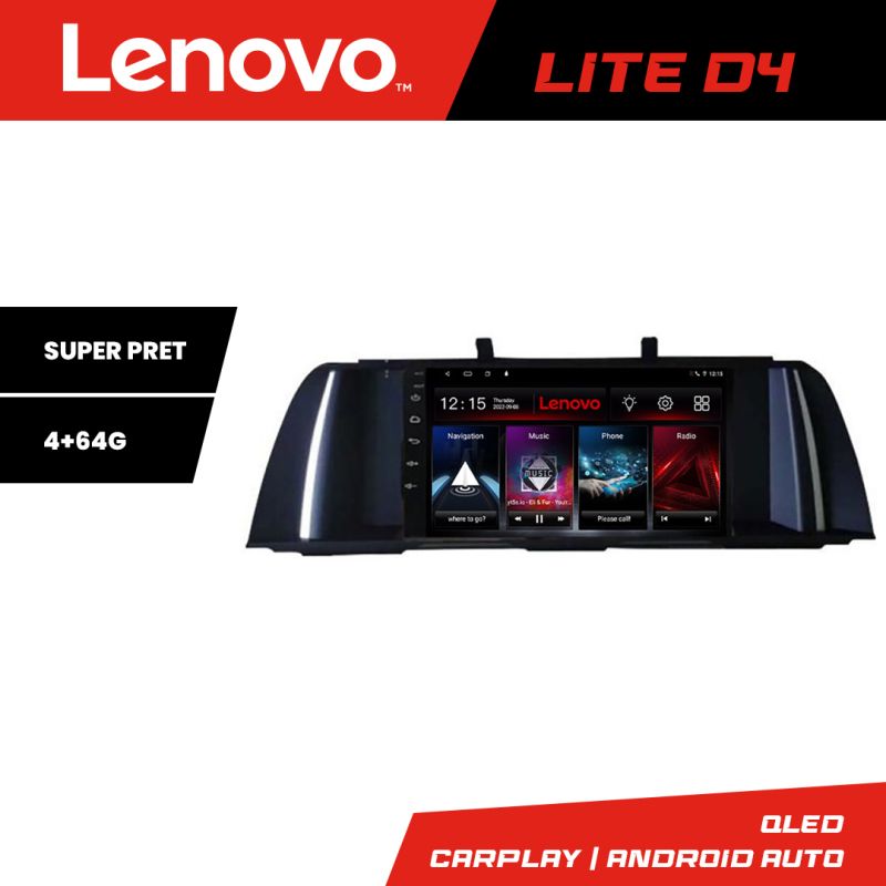 Navigatie Bmw F10 NBT 2012-2016 Android radio bluetooth internet 4+64 Lenovo