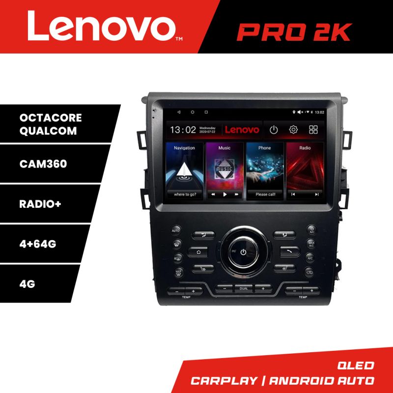 Navigatie Mondeo MK5 SYNC2 si SYNC 3 2015-2022 8 core QLED 2K 4+64 360 Android Waze USB Navigatie Internet Youtube Radio Lenovo