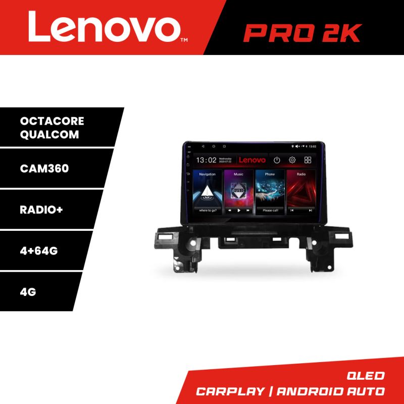 Navigatie Mazda CX5 2018-2020 Lenovo Kit-cx5 8 core QLED 2K 4+64 360 Android Waze USB Navigatie Internet Youtube Radio