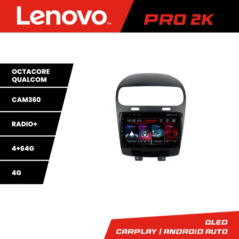 Navigatie Fiat Freemont Dodge Journey 2012-2019 Android radio gps internet 8 core QLED 2K 4+64 360 Lenovo