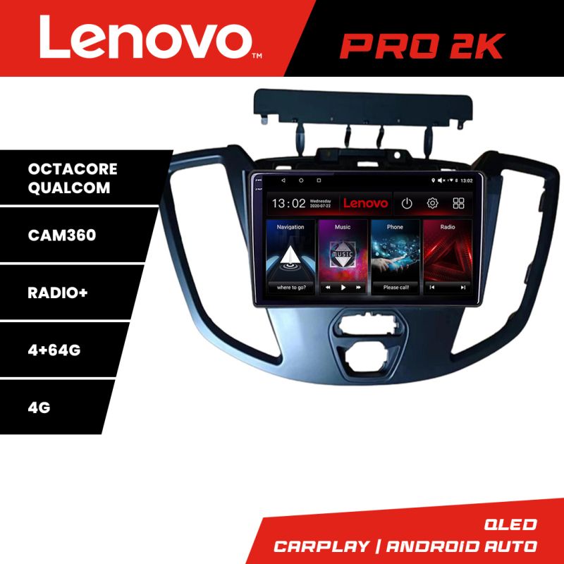 Navigatie Ford Transit 2015-2020 Android radio gps internet 8 core QLED 2K 4+64 360 Lenovo