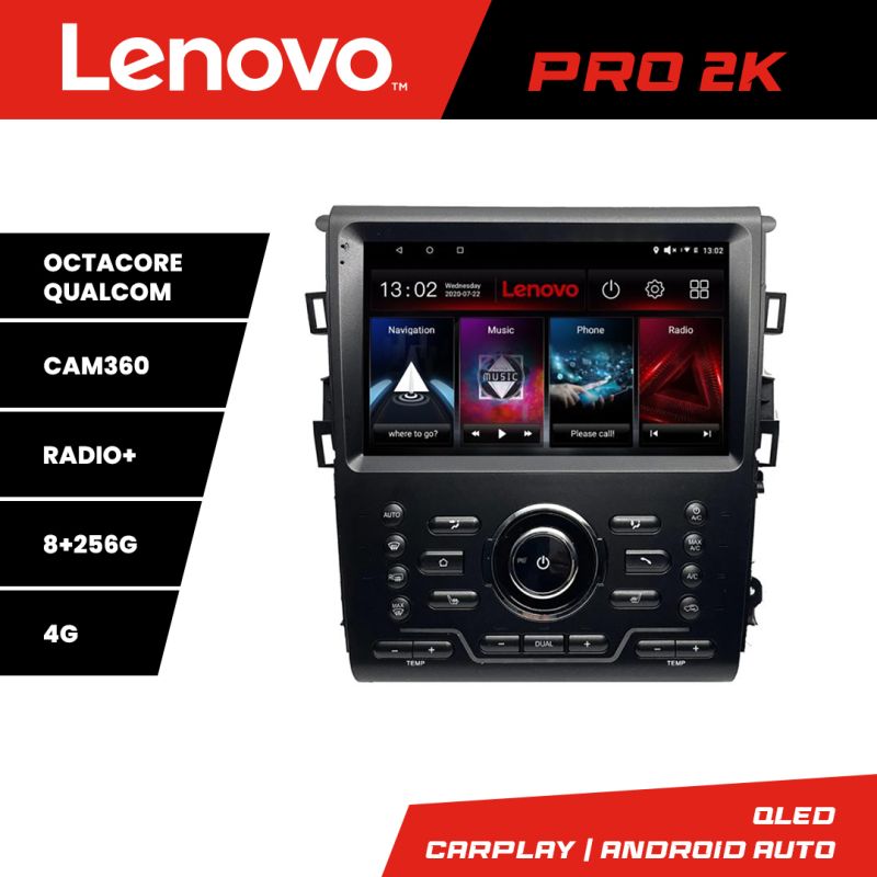 Navigatie Mondeo MK5 SYNC2 si SYNC 3 2015-2022 8 core QLED 2K 8+256 360 Android Waze USB Navigatie Internet Youtube Radio Lenovo