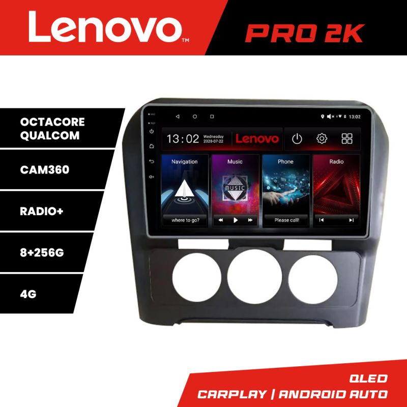 Navigatie Citroen C4 cu clima manuala 2015-2018 Lenovo Kit-C4-AC 8 core QLED 2K 8+256 360 Android Waze USB Navigatie Internet Youtube Radio