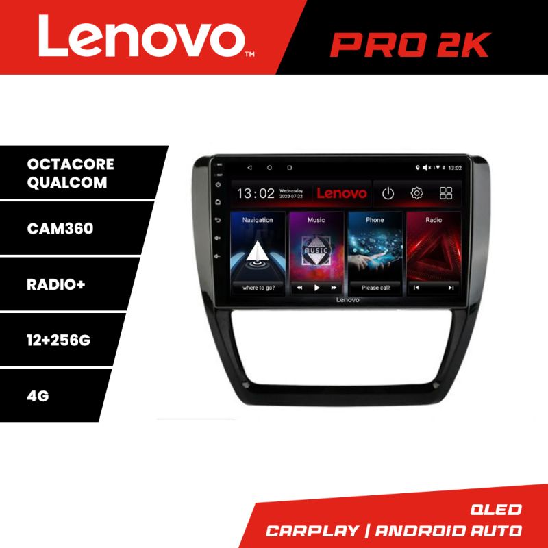 Navigatie VW Jetta 2011-2018 Lenovo Kit-JETTLenovo Kit-15 8 core QLED 2K 12+256 360 Android Waze USB Navigatie Internet Youtube Radio