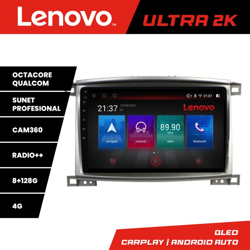 Navigatie Toyota Land Cruiser L100 2002-2008 M-L100 Octa Core Android Radio Bluetooth GPS WIFI/4G DSP 2K 8+128G v1