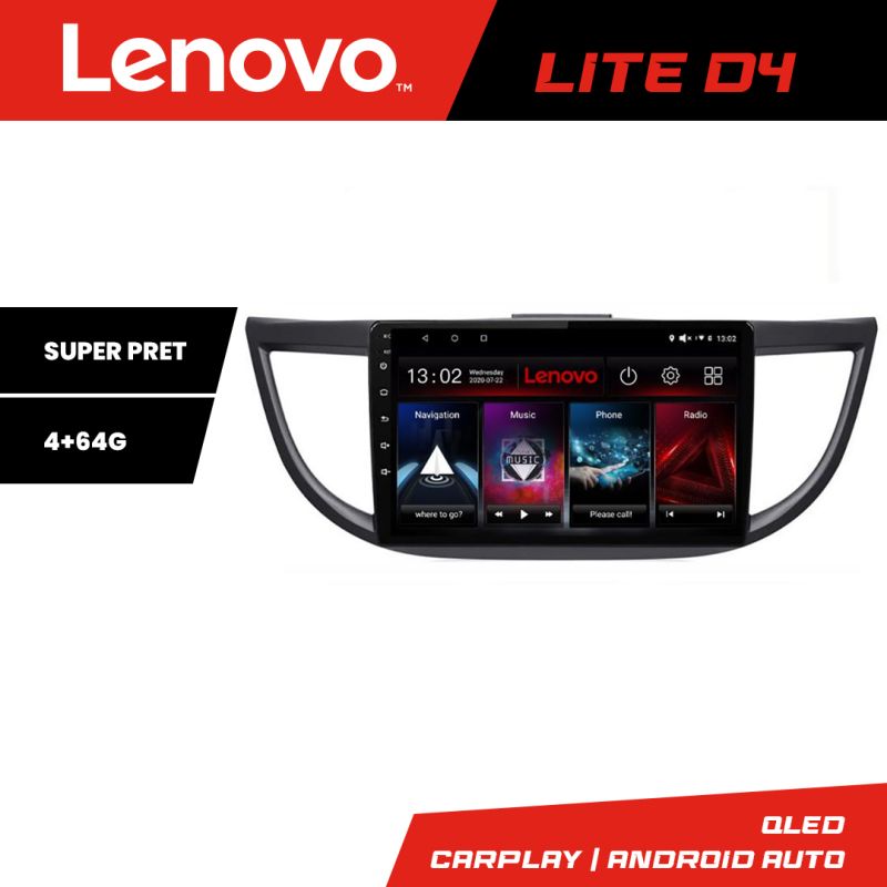 Navigatie Honda CRV 2012-2016 Lenovo Kit-469 4+64 GB Android Waze USB Navigatie Internet Youtube Radio