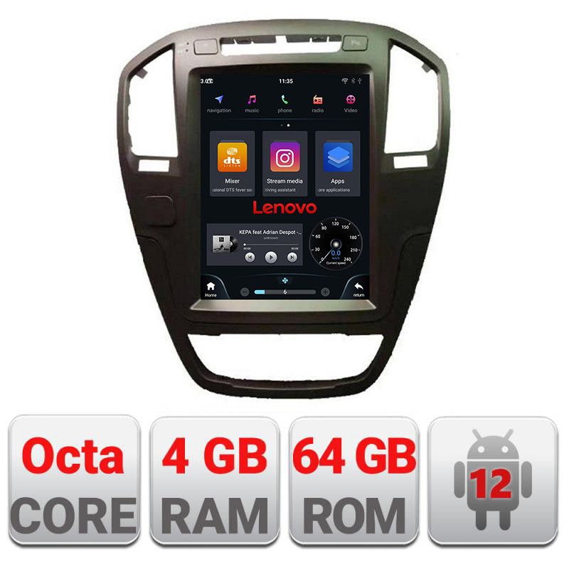 Navigatie Opel Insignia 2009-2013 tip tesla radio gps internet Qualcomm 8X 8+128 360 4G carplay android auto kit-tesla-114+