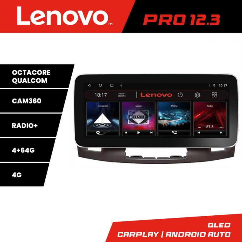 Navigatie VW Touareg 2011-2018 Lenovo PRO 4+64 12.3 inch qled android 4G DSP gps internet Kit-1142-type-a