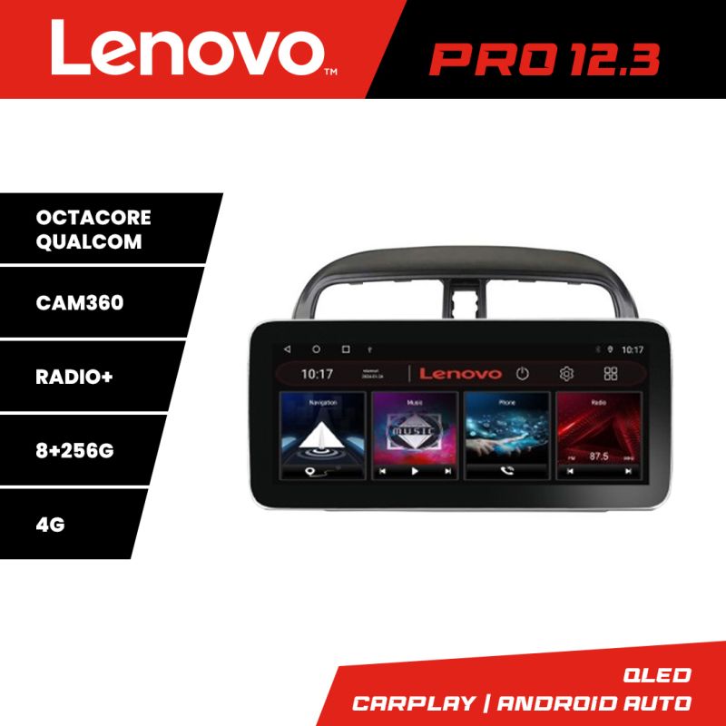 Navigatie Mitsubishi Spacestar Lenovo PRO 8+256 12.3 inch qled android 4G DSP gps internet Kit-spacestar