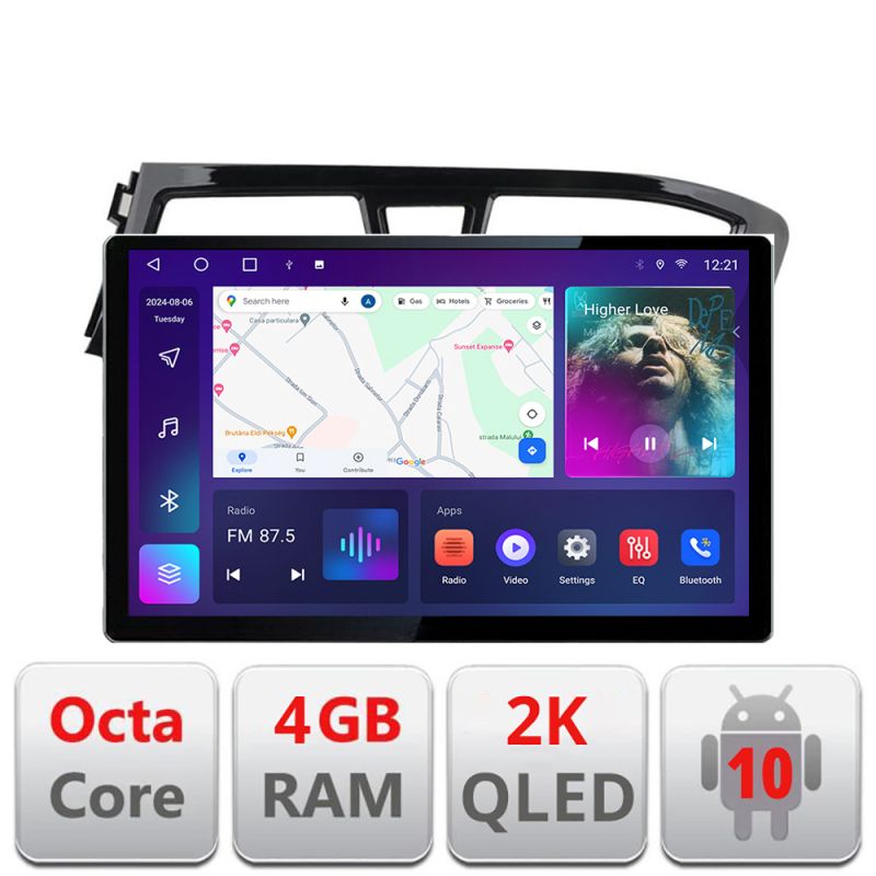 Navigatie Hyundai i20 2015-2018 Edotec 4+32 2K 13 inch qled android 4G DSP gps internet Kit-517