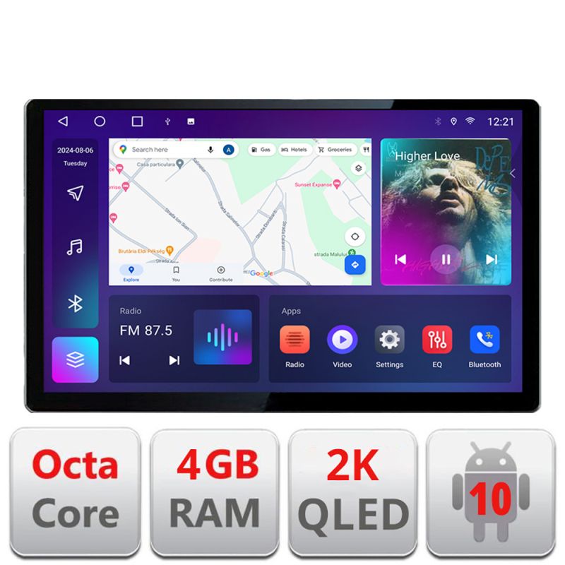 Navigatie Hyundai I40 Edotec 4+32 2K 13 inch qled android 4G DSP gps internet Kit-i40