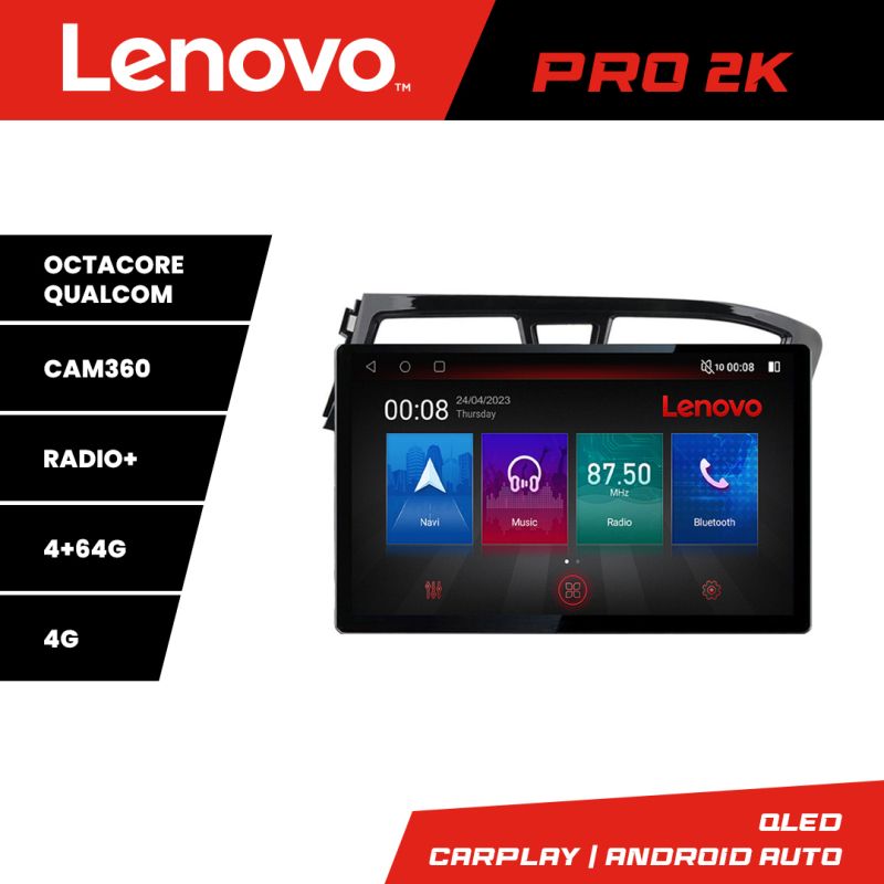 Navigatie Hyundai i20 2015-2018 Lenovo PRO 4+64 2K 13 inch qled android 4G DSP gps internet Kit-517