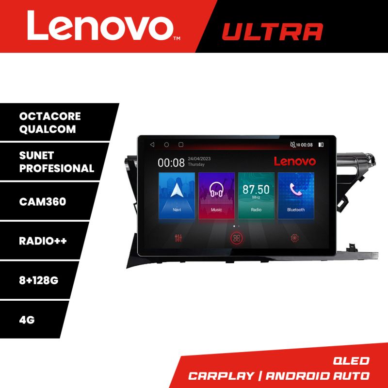 NavigatieToyota Camry 2017-2021 KIT-camry-2018 Lenovo 8+128 Qualcomm 2K 13 inch android 4G DSP