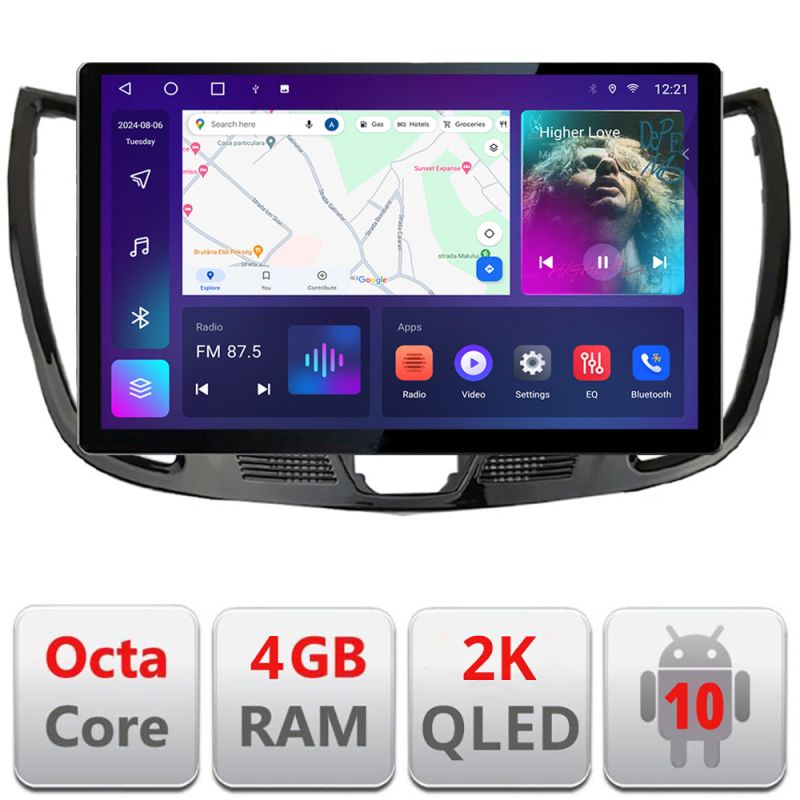 Navigatie dedicata Edonav Ford Kuga C-MAX, Ecran 2K QLED 13",Octacore,4Gb RAM,32Gb Hdd,4G,360,DSP,Carplay,Bluetooth