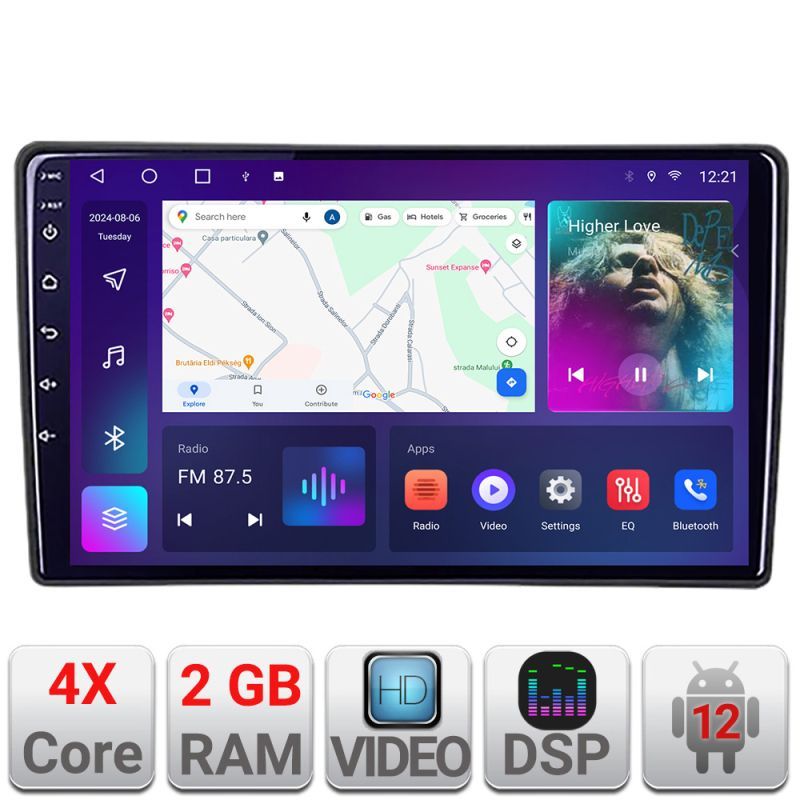 Navigatie Ford Transit 2019- varianta cu radio cd simplu Android radio gps internet 2+32 Kit-transit-2019-a+EDT-E209v2