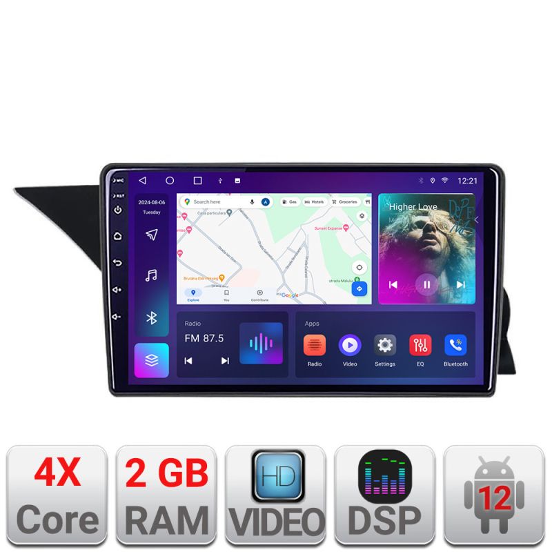 Navigatie Mercedes GLK NTG4 2008-2012 Quad Core 2+32 GB Android Waze USB Navigatie Internet Youtube Radio