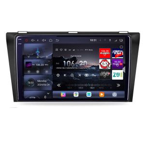 Navigatie Mazda 3 2009-2014 Edotec Kit-034 8 core QLED 2K 16+512 360 Android Waze USB Navigatie Internet Youtube Radio