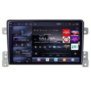 Navigatie Suzuki Grand Vitara Old 2005-2014  Edotec Kit-053 8 core QLED 2K 16+512 360 Android Waze USB Navigatie Internet Youtube Radio