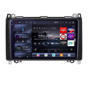 Navigatie Mercedes VW Edotec Kit-068 8 core QLED 2K 16+512 360 Android Waze USB Navigatie Internet Youtube Radio v1